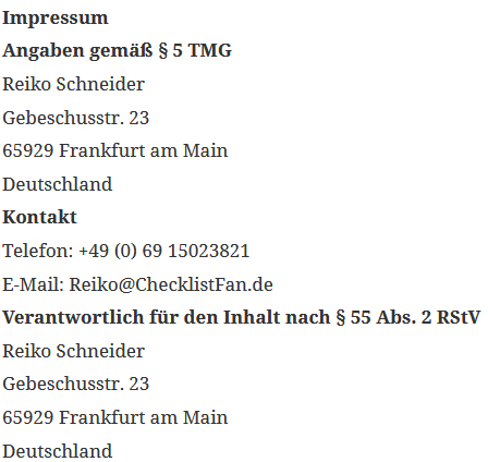 Impressum